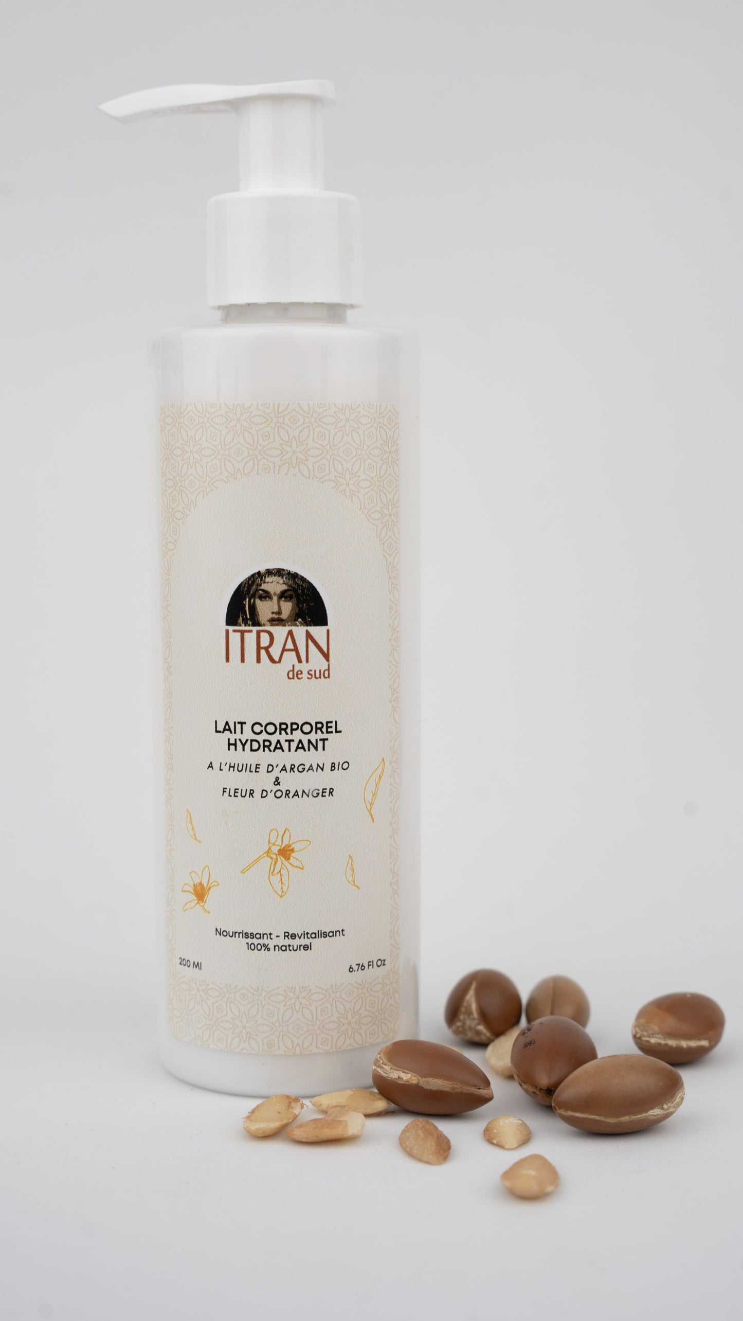 Lait Corporel à l’Huile d’Argan Bio – Fleur d’Oranger – 200ml