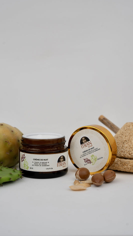 Crème de Nuit à l’Huile de Pépins de Figue de Barbarie Bio & Argan Bio 50g